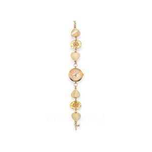 Heartlight – Pink Forget-Me-Not & Shell Pearl Timepiece Bracelet