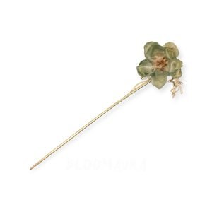 Moss Whisper – Blue Green Anemone Hairpin