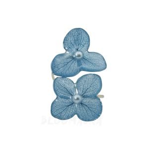 Ocean Mist – Real Hydrangea Double Bloom Ring