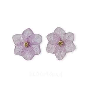 Blush Petal – Real Hydrangea Stud Earrings