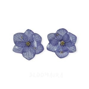 Lavender Veil – Real Hydrangea Stud Earrings