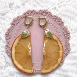 Real Orange Earrings
