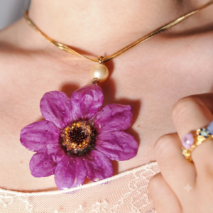 Real Dahlia Necklace