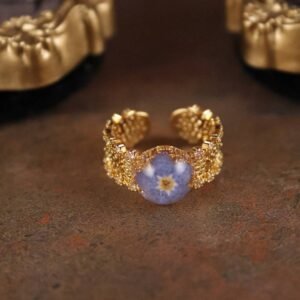 Forget-Me-Not Ring — Gold, Adjustable